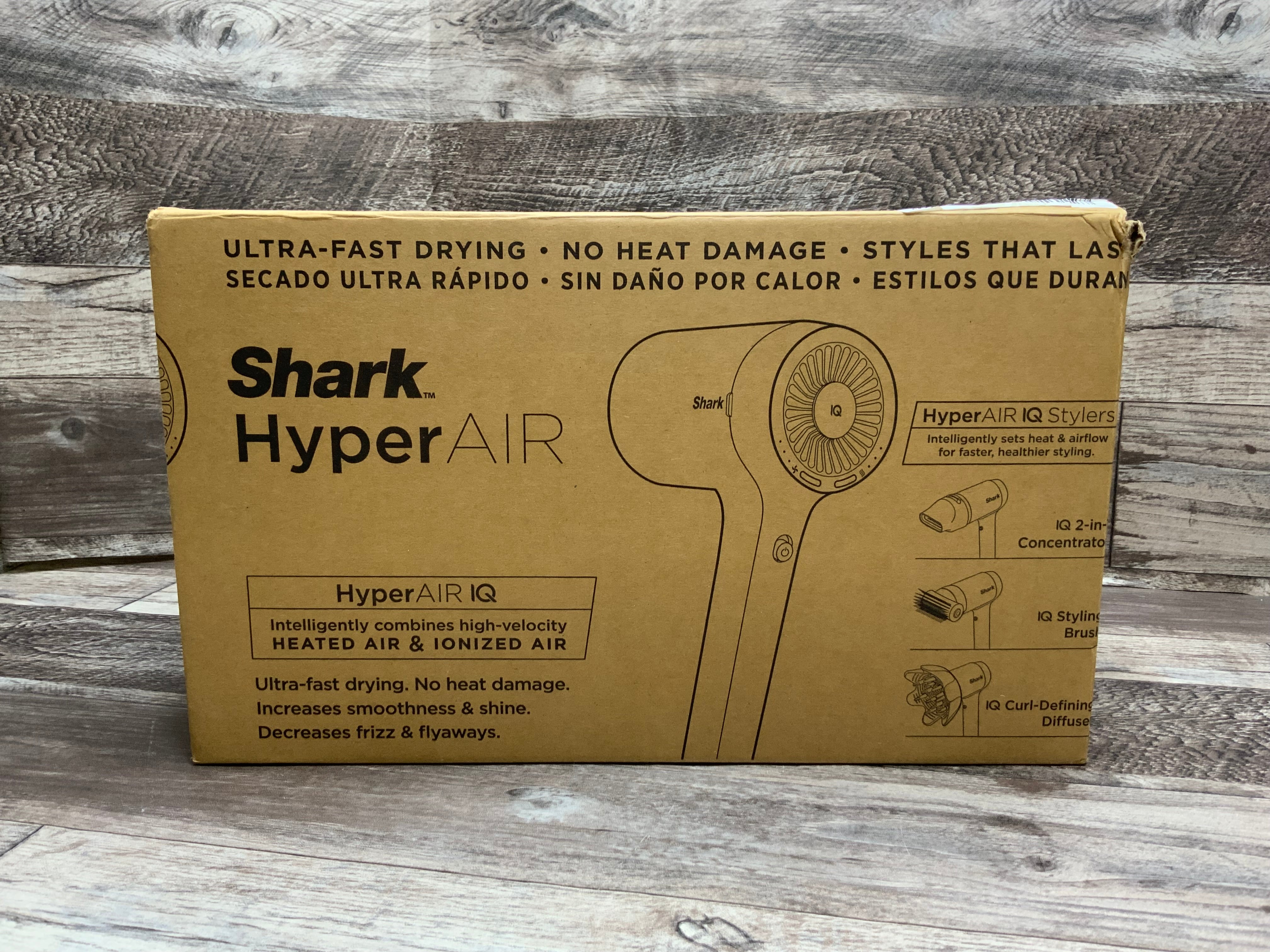 Shark HD120BRN Blow Dryer HyperAIR Fast-Drying with IQ 2-in-1 Concentrator (8069285740782)